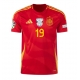 Spania Lamine Yamal #19 Tricou Fotbal Replică European 2024 Barbati Acasa
